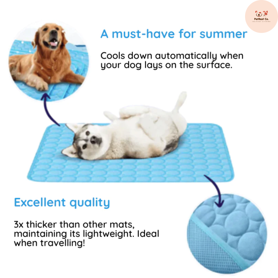 BreezeLuxe™ Ice Silk Pet Cooling Mat